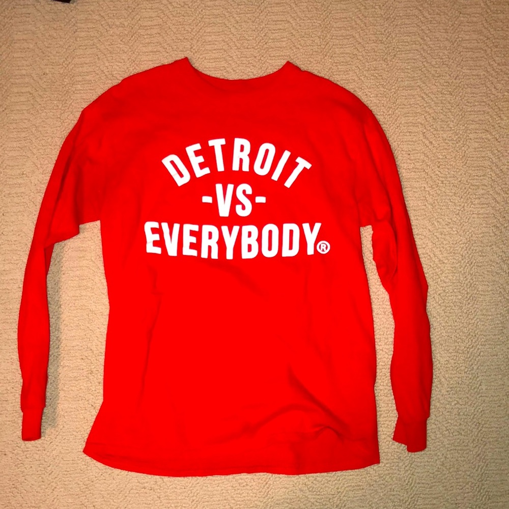 Mens Long Sleeve “Detroit-vs-Everybody” Shirt